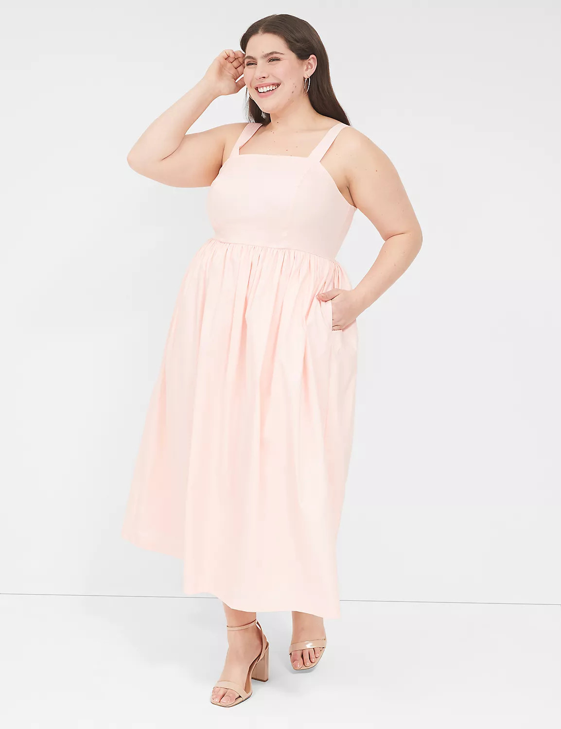 Smocked-Back Pleated Dress | LaneBryant | Lane Bryant (US)