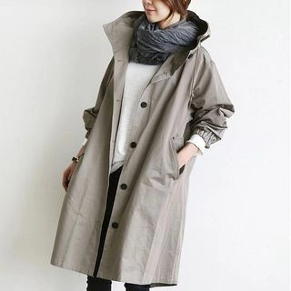 Hooded Button-Up Trench Coat | YesStyle Global