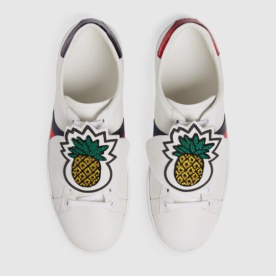 Ace sneaker with removable embroideries | Gucci (US)