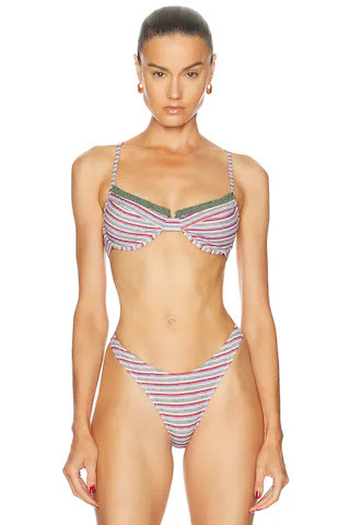 Ruffled Up Underwire Bikini Top | FWRD 