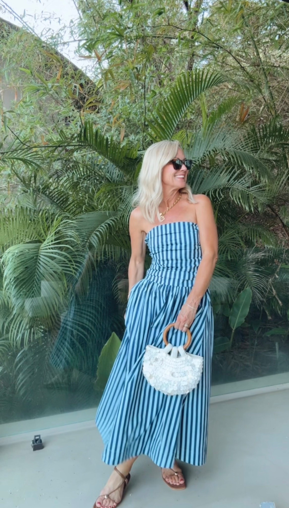 The strapless stripe pop of color you need for your next vacation! 

Dress: small 

#LTKOver40 #LTKTravel #LTKSeasonal