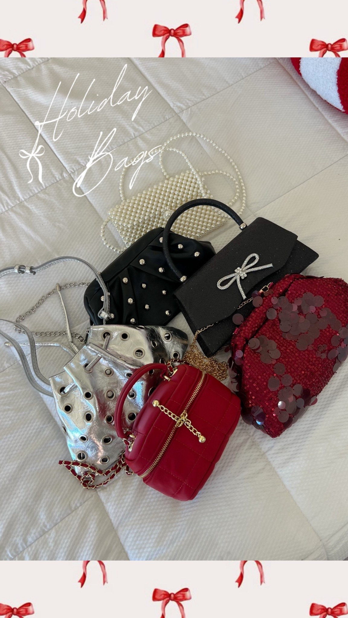 Holiday party bags 

#LTKHoliday #LTKParties #LTKStyleTip