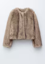 Short Faux Fur Jacket | H&M (UK, MY, IN, SG, PH, TW, HK)