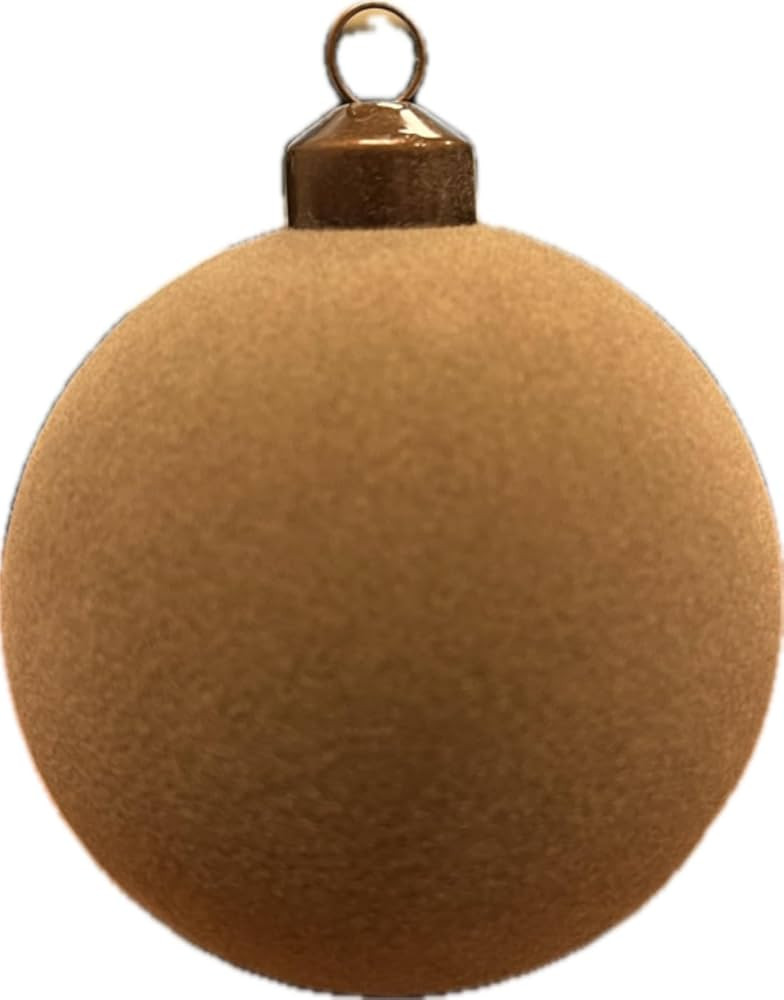 Hobby Lobby Flocked Round Christmas Ornaments, 3.15 inches (80 mm) Diameter, Pack of 8, Shatterpr... | Amazon (US)
