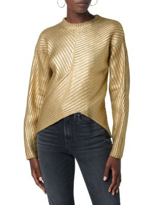 Hudson Merino Wool Blend Metallic Sweater on SALE | Saks OFF 5TH | Saks Fifth Avenue OFF 5TH