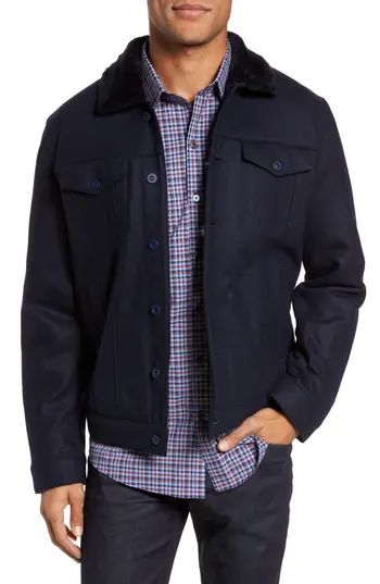Men's Zachary Prell Faux Fur Trim Jacket | Nordstrom