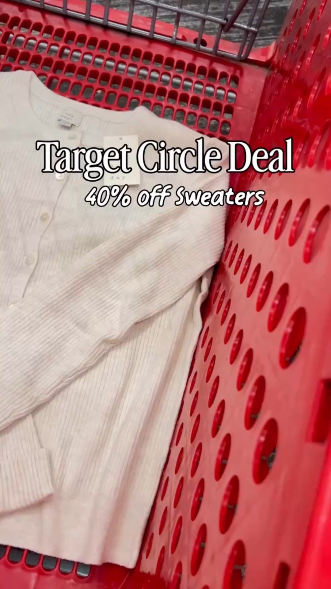 40% off Sweaters Today only for Target Circle Deal of the day 

Women's Ribbed Cuff Cardigan - A New Day™

#LTKSaleAlert #LTKWorkwear #LTKStyleTip
