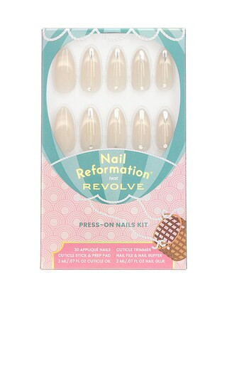 Nail Reformation x REVOLVE Solar Halo Press On Nails in Metallic Gold. | Revolve Clothing (Global)
