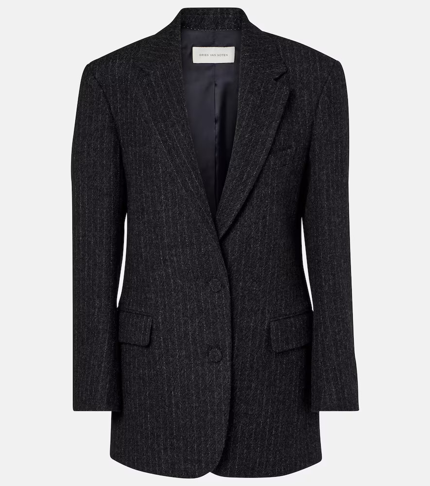 Dries Van Noten Pinstripe wool blazer | Mytheresa (US/CA)
