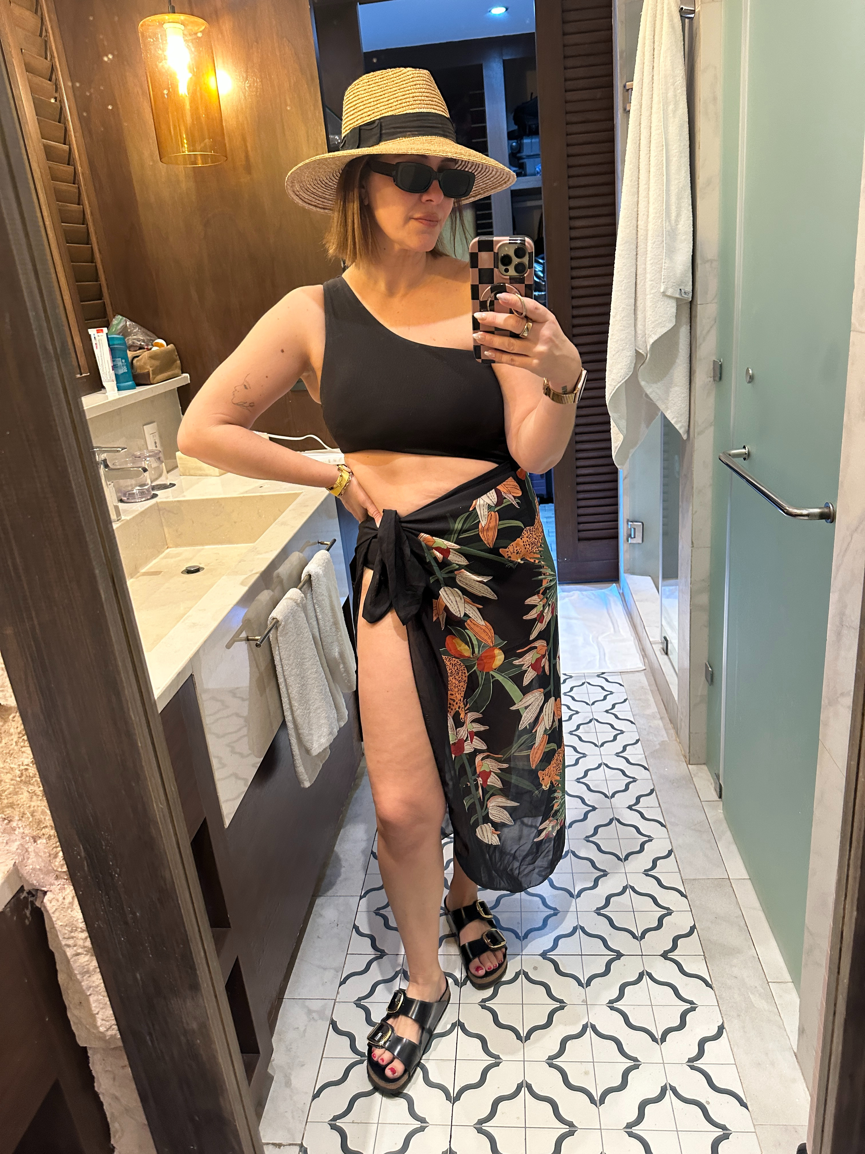 What I wore for our first day in Mexico. The coverup is old and not available so I linked similar.  

 #LTKootd #LTKOver40 #LTKTravel