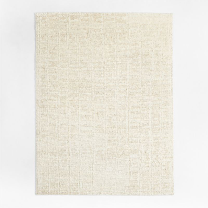 Telluride Wool Ivory Area Rug 10'x14' + Reviews | Crate & Barrel | Crate & Barrel