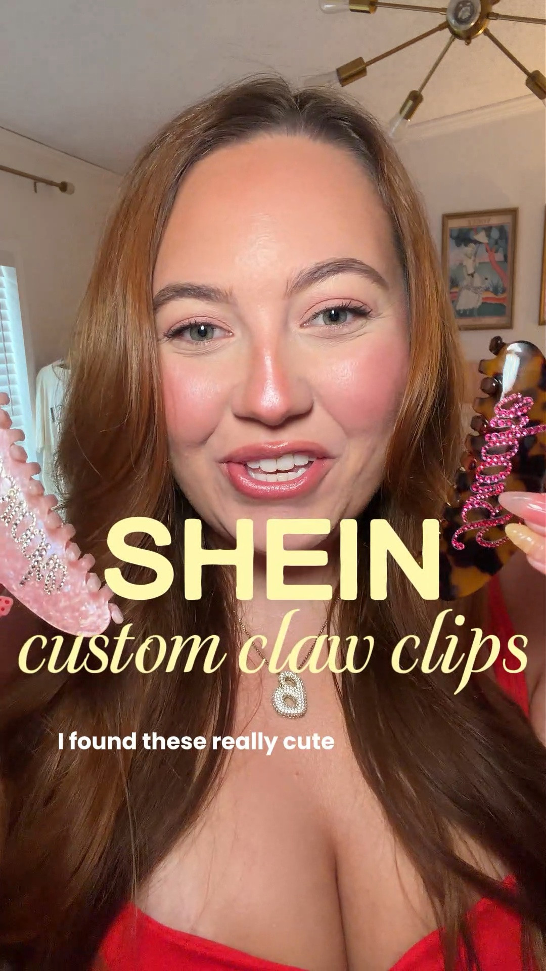 Got these custom rhinestone claw clips from SHEIN for such a good price! ✨ The item code for the exact listing I got these claw clips from is FS4SP62 💗💗#sheinfinds #clawclips #rhinestones #hairaccessories #hairclip

#LTKBeauty #LTKmorningroutine #LTKootd