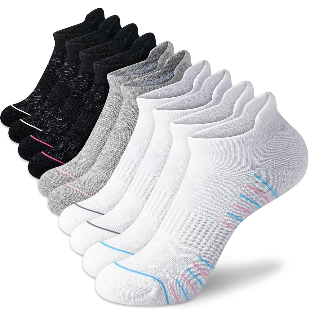Ankle Socks Womens Athletic Running Comfort Cushioned 3/5/6Pairs | Amazon (US)