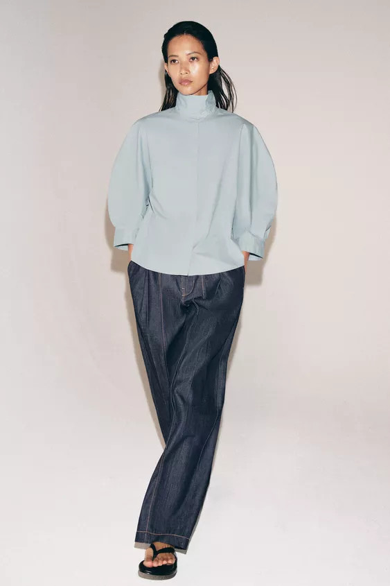 ZW COLLECTION PUFF SLEEVE SHIRT | Zara US