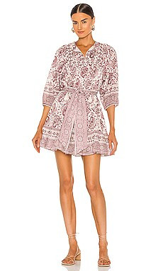 Cleobella Magdalena Mini Dress in Paisley Block Print from Revolve.com | Revolve Clothing (Global)
