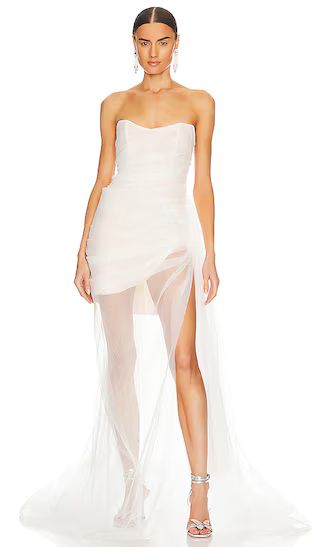 Cleo Gown in Blanc | Revolve Clothing (Global)