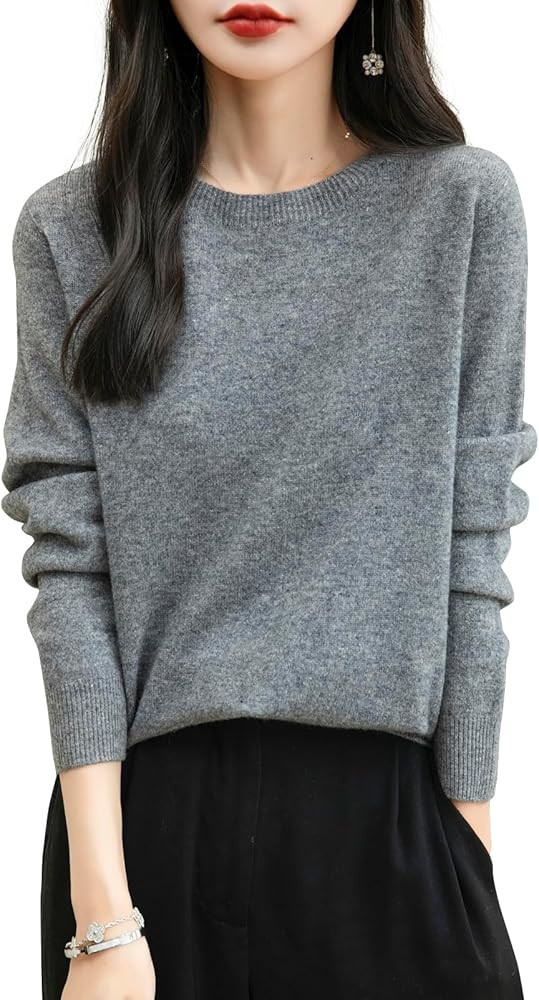 Chanyarn Women's 100% Merino Wool 2025 Fall Winter First-Line Ready to Wear Long Sleeve Seamless ... | Amazon (US)