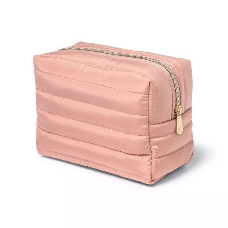 New Sonia Kashuk Pink Loaf Makeup Travel Bag Pink Blush Puffy Puffer Zipper  - La Paz County Sheriff's Office Dedicated to Service