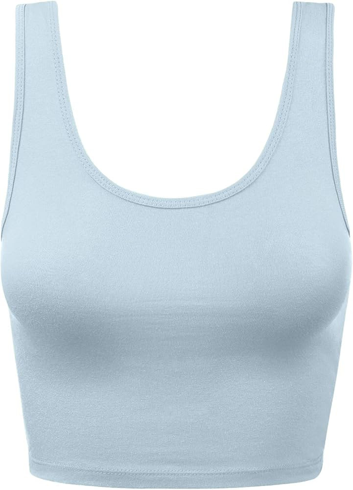 Women's Lingerie Camisole Crop Tank Cotton Racerback Sleeveless Slim Fit Tops | Amazon (US)
