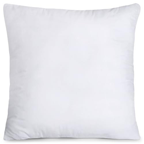 Utopia Bedding Throw Pillows (Set of 1, White), 20 x 20 Inches Pillows for Sofa, Bed and Couch Decorative Stuffer Pillows | Amazon (US)