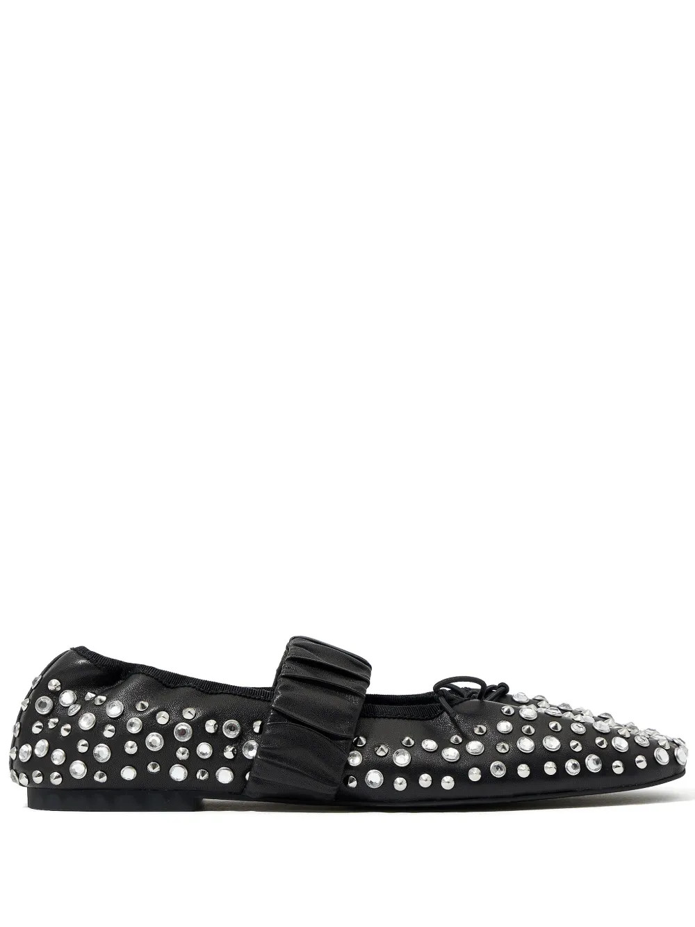 stud-embellished leather ballerina shoes | Farfetch Global