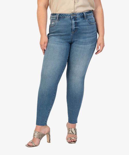 Donna High Rise Fab Ab Ankle Skinny, Plus (Studious Wash) | Kut From Kloth