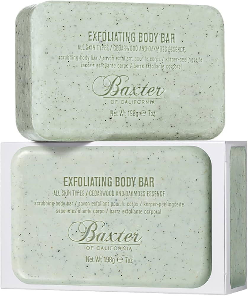Baxter of California Exfoliating Body Bar Soap for Men with Cedarwood and Oak Moss Essence | For ... | Amazon (US)