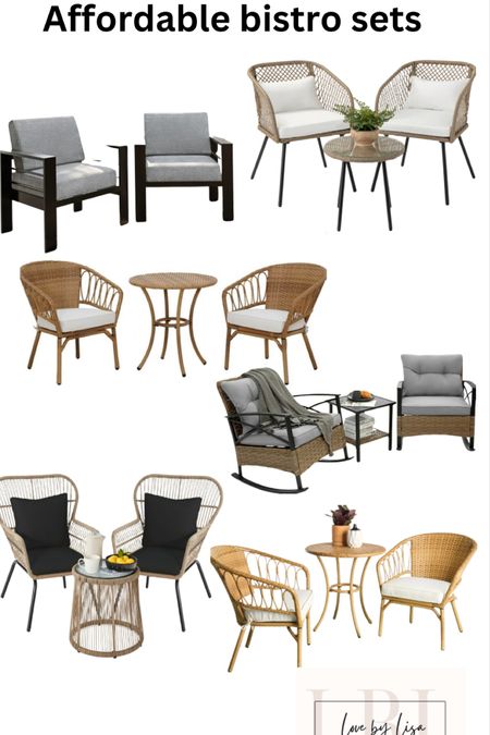 Affordable bistro sets. Perfect for a front porch or a patio! 

#LTKhome