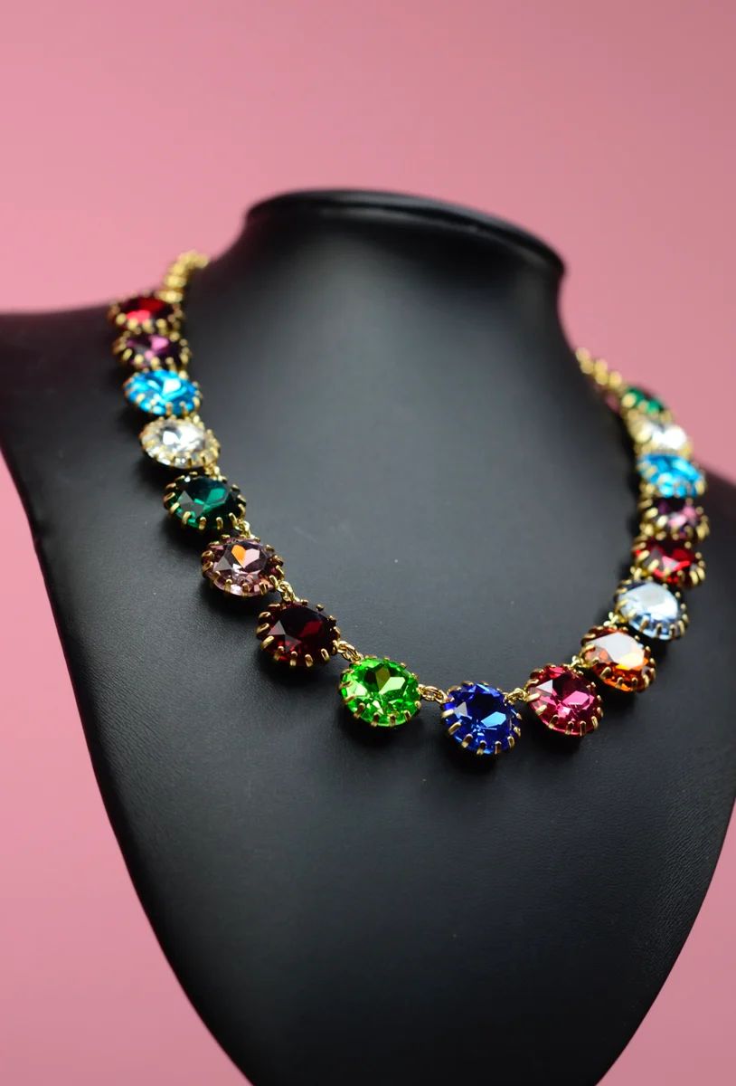 The Rainbow Birthstone Necklace | Feed Me Gems