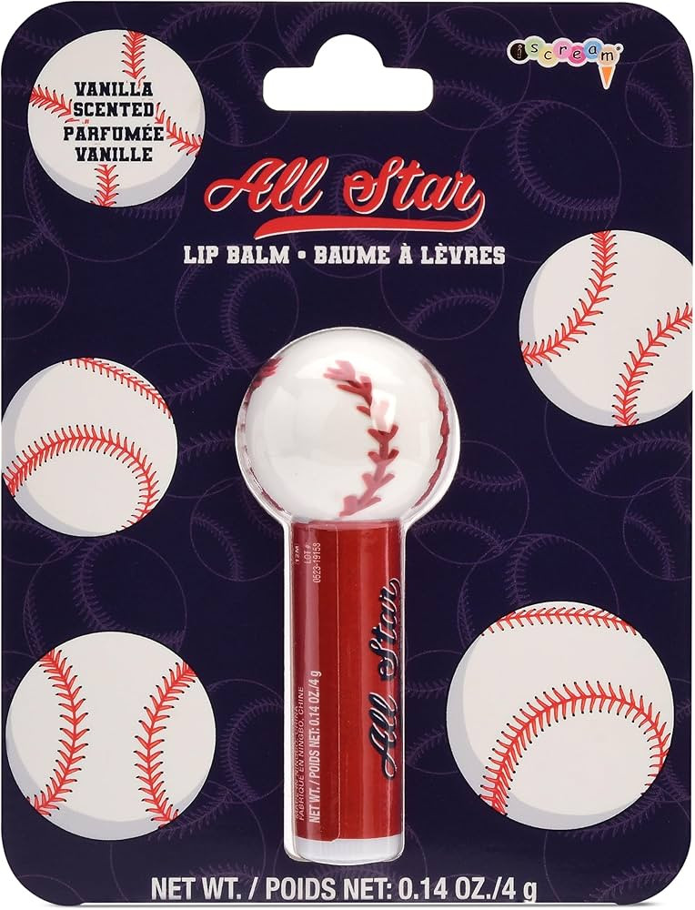 iscream Sport-Tastic Baseball Softball Shaped Vanilla Scented Lip Balm | Amazon (US)