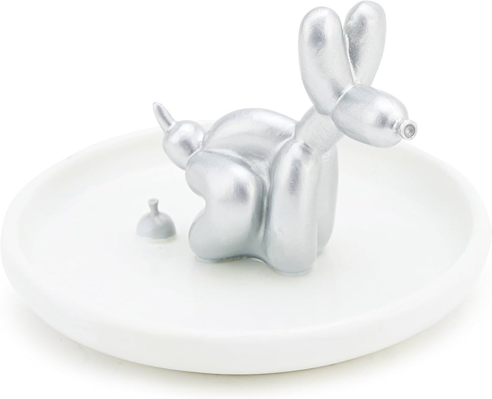 Pooping Balloon Dog Ring Holder Dish, Cute Balloon Dog Dish Gifts, Funny Pooping Balloon Dog Stat... | Amazon (US)