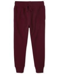 Boys Uniform Fleece Jogger Pants | The Children's Place  - REDWOOD | The Children's Place