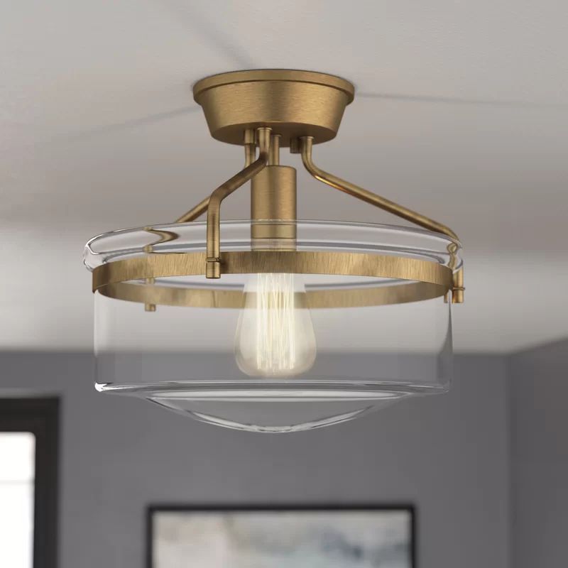 Pollak 1-Light Semi Flush Mount | Wayfair North America