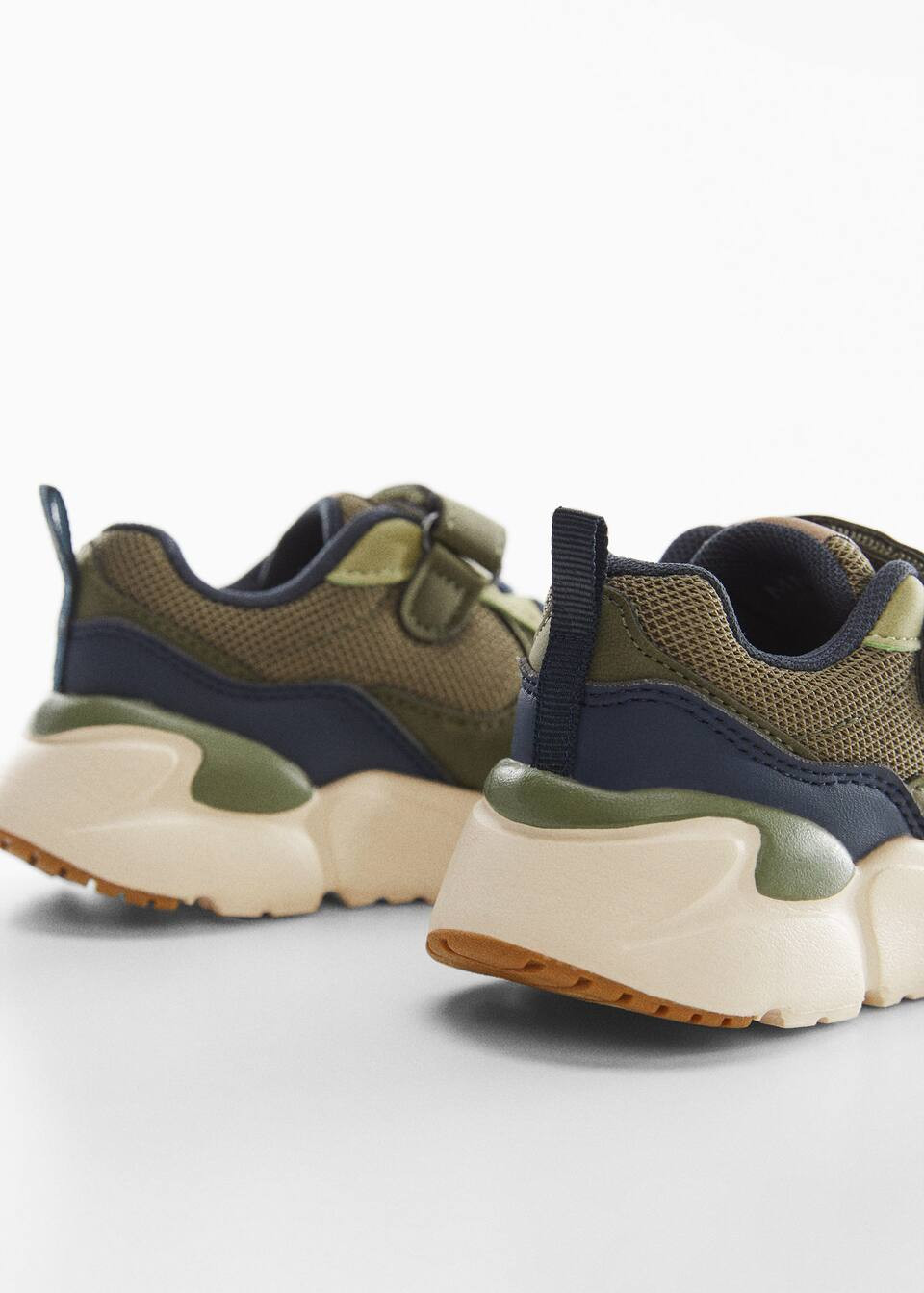 Velcro fastening mixed sneakers -  Girls | Mango Kids USA | MANGO (US)