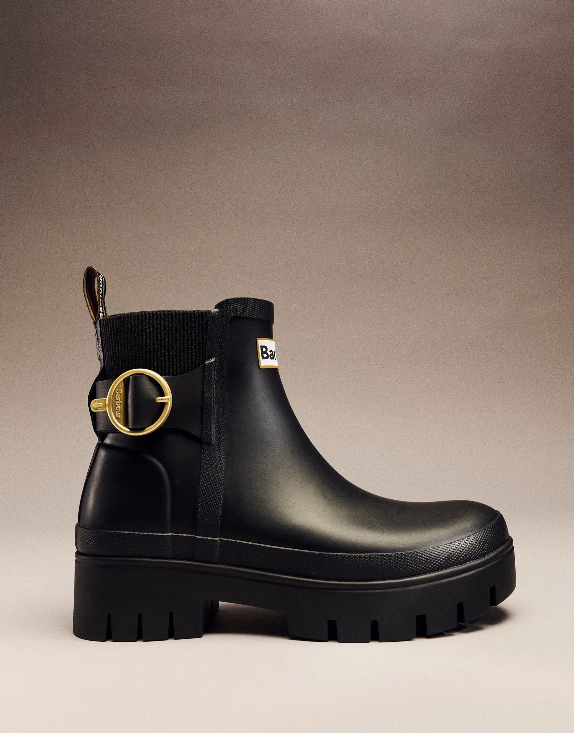 Barbour Hepburn buckle ankle welly boot in black | ASOS (Global)