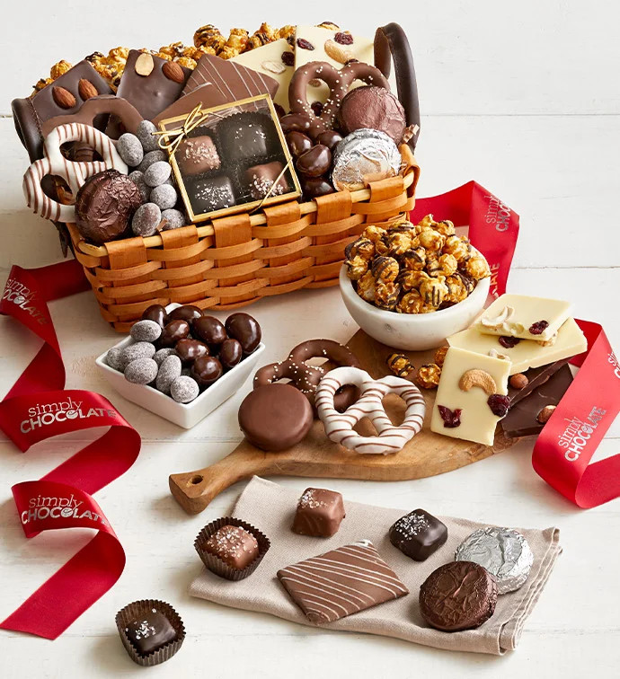 Simply Chocolate® Splendid Sweets Basket | Simply Chocolate