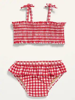 2-Piece Smocked Bikini Swim Set for Baby | Old Navy (US)