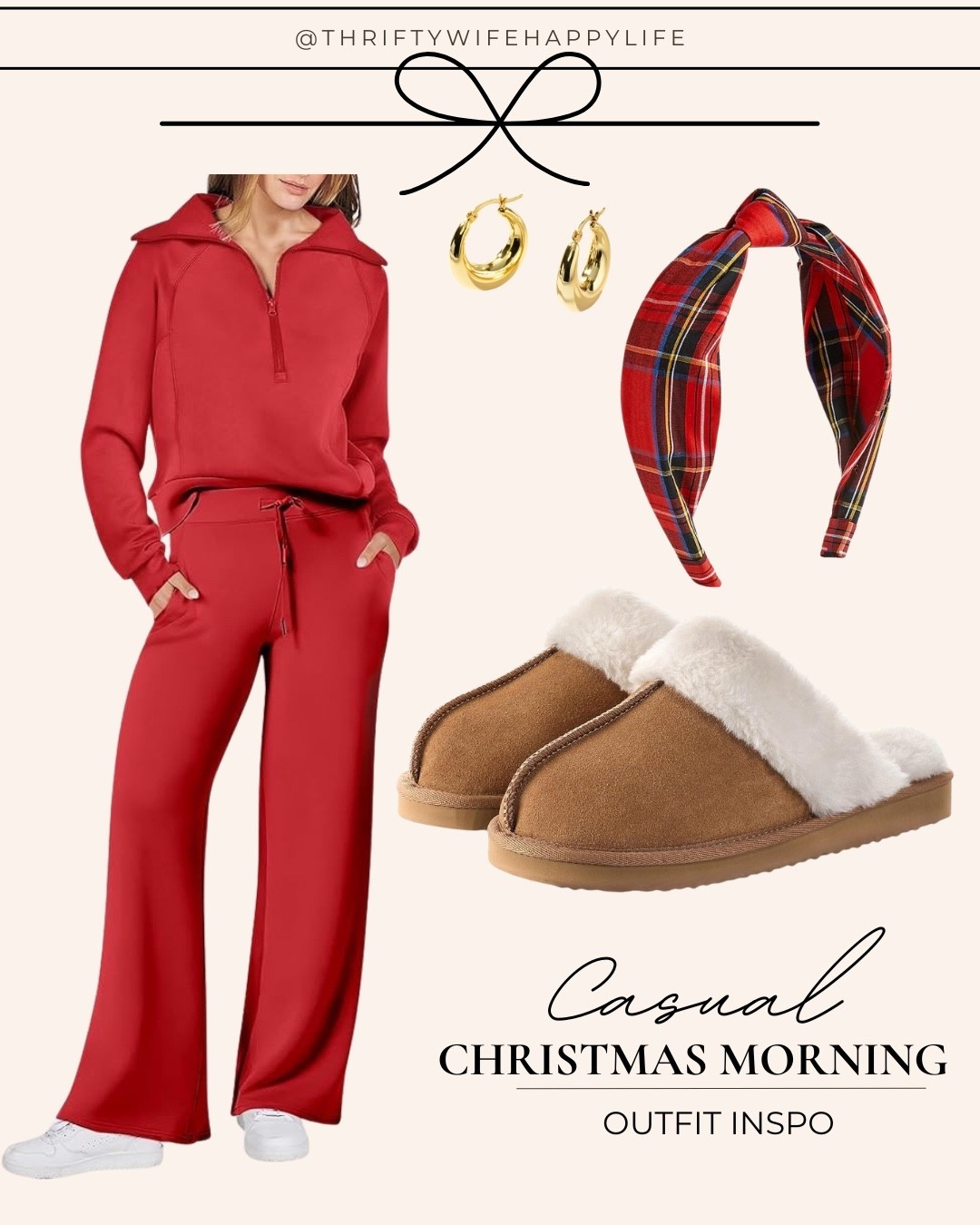 Casual Christmas morning outfit! This red lounge set is perfect for Christmas, but also very cute to wear again for Valentine’s Day! 🎄❤️

#LTKFindsUnder50 #LTKSeasonal #LTKHoliday