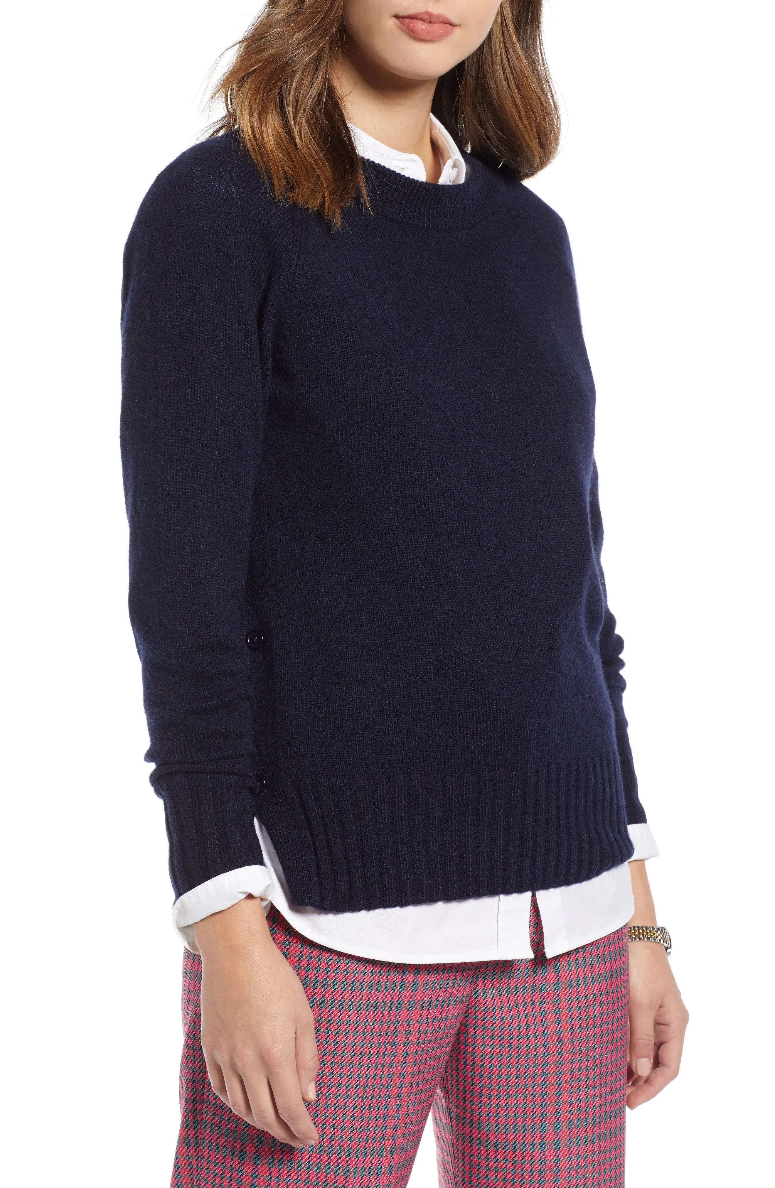 1901 Side Button Sweater (Regular & Petite) | Nordstrom