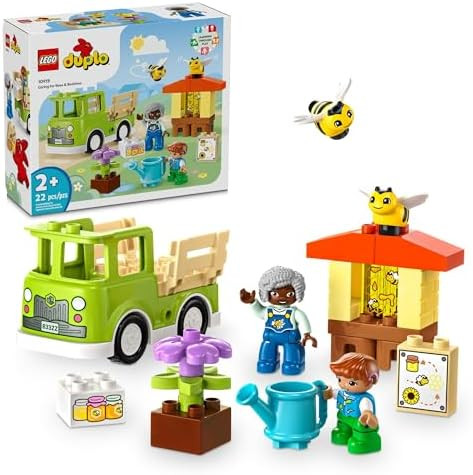 LEGO DUPLO Town Caring for Bees & Beehives Preschool Kids’ Learning Toy, 2 Figures and a Drivab... | Amazon (CA)