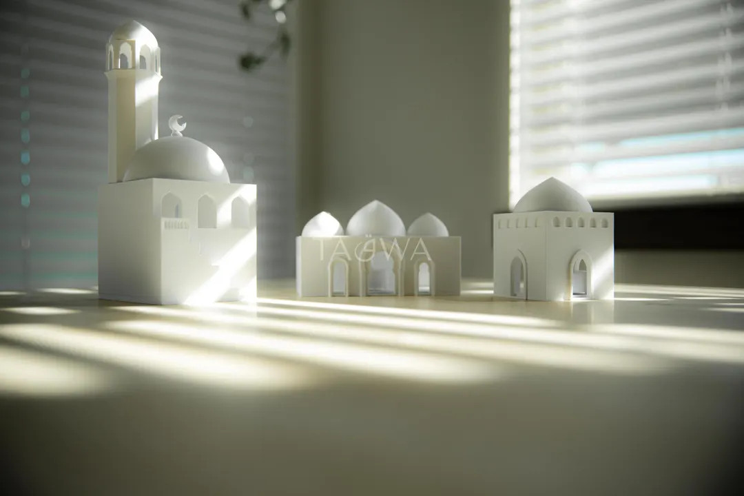 Barakah Collection | 3 Mini Masjid Lanterns - Islamic Home Decor | Manara Mansion, Zayed Courtyar... | Etsy (US)