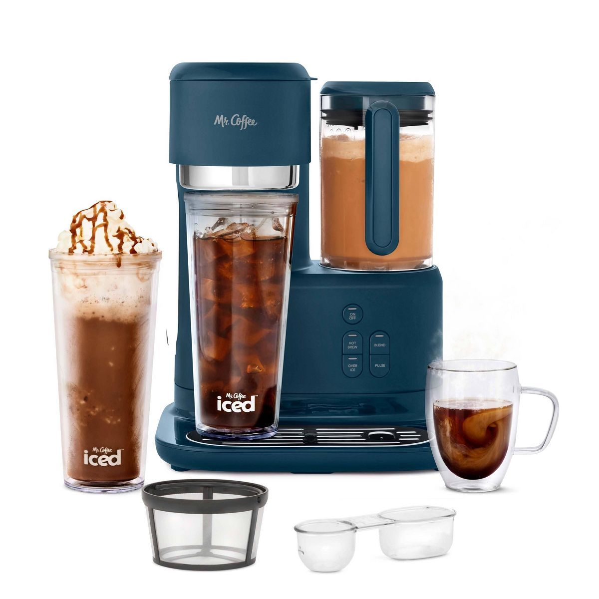 Mr. Coffee Frappe Single-Serve Iced and Hot Coffee Maker/Blender with 2 Reusable Tumblers and Cof... | Target