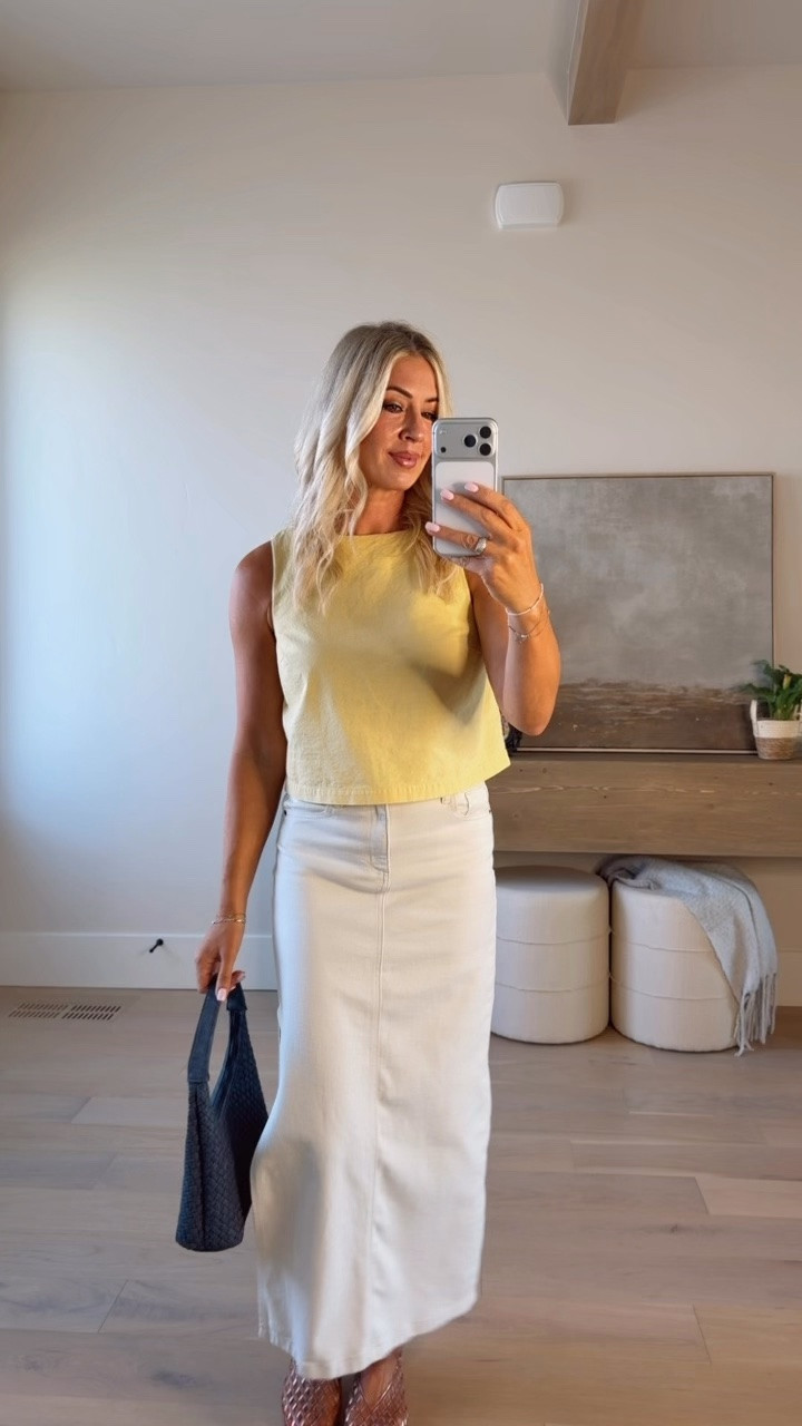 Target style 
Yellow tank 
Casual outfit

#LTKootd #LTKOver40 #LTKSeasonal