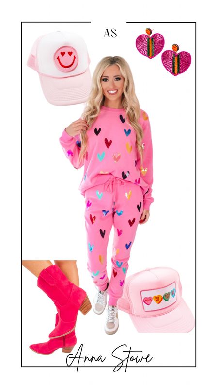 The cutest Valentine heart jogger set from The Impeccable Pig! 

#LTKshoecrush #LTKSeasonal #LTKstyletip