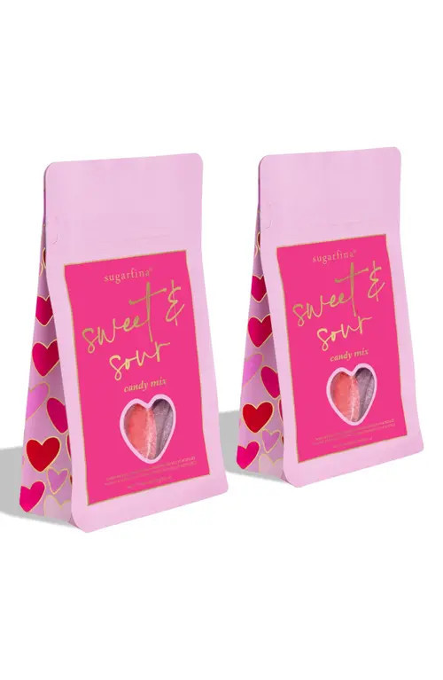sugarfina Sweet & Sour Candy Mix Bag Duo in Pink at Nordstrom | Nordstrom