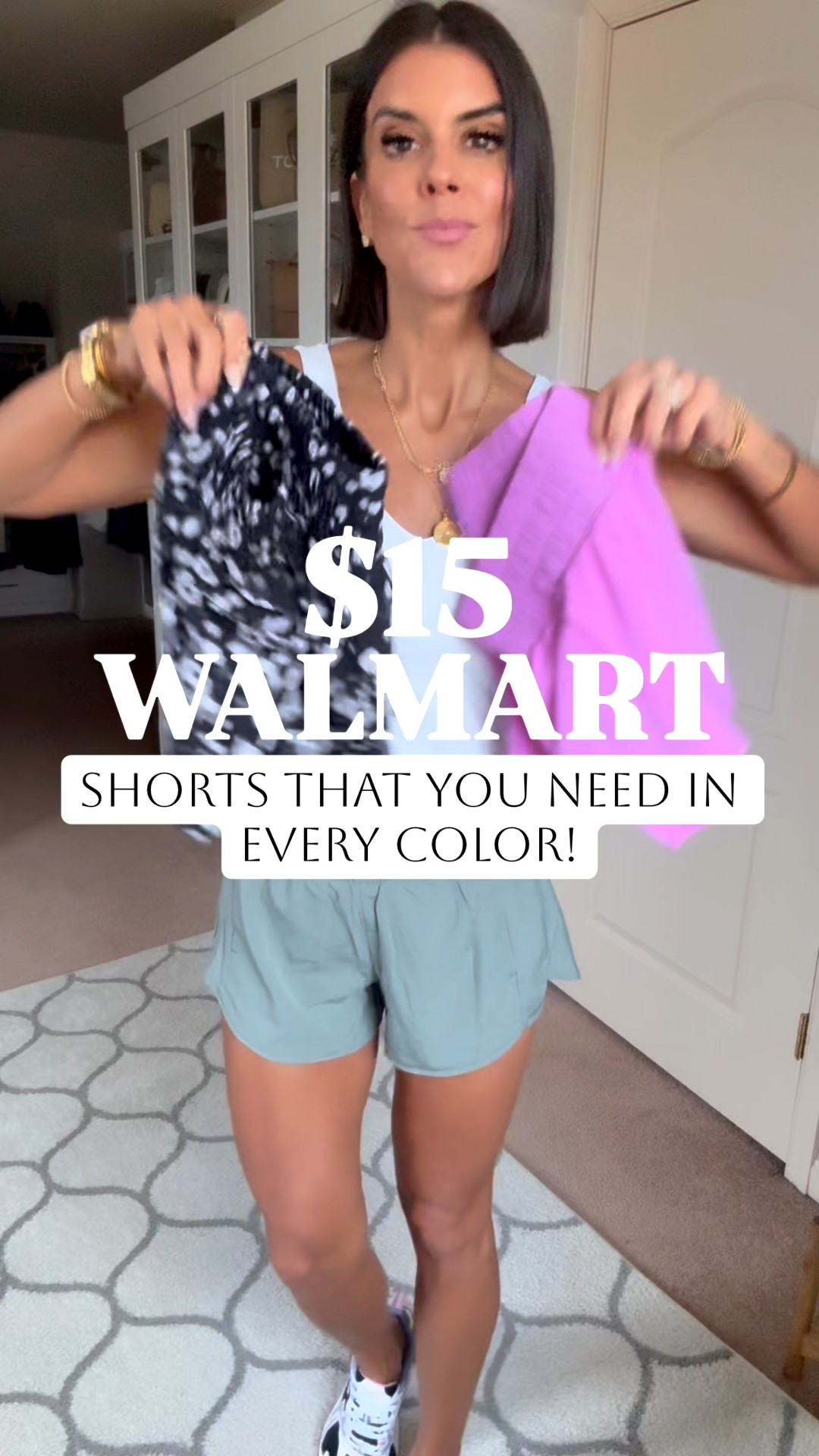 Obsessed with these Walmart shorts! I’m 5’5 and in size small in shorts and sports bra. Size xs in both tanks with built in bra. Shoes fit true to size. 

#LTKSeasonal #LTKActive #LTKfitnessgoals