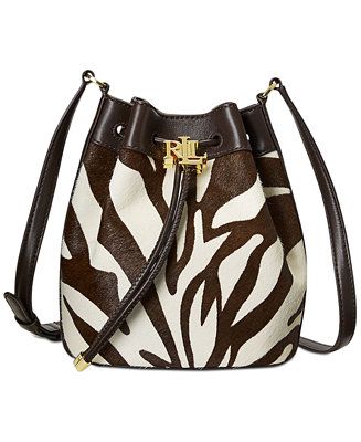 Lauren Ralph Lauren Calf Hair Medium Andie Drawstring Bag & Reviews - Handbags & Accessories - Ma... | Macys (US)