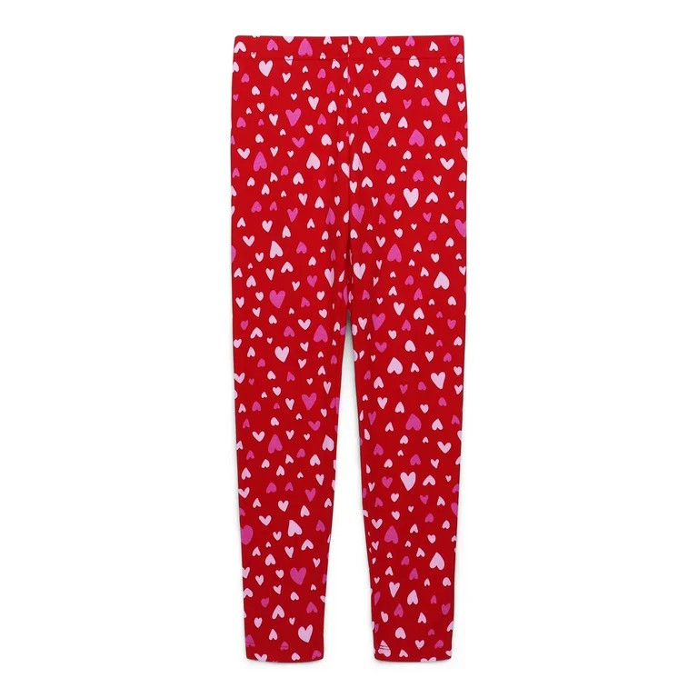 Way to Celebrate Girls Valentine's Day Leggings, Sizes 4-18 | Walmart (US)