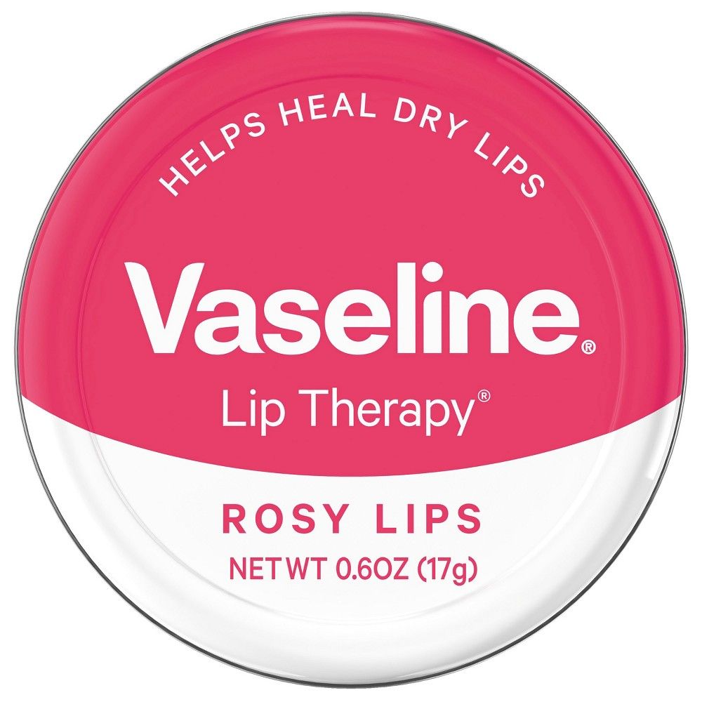 Vaseline Lip Therapy Rosy Lips Lip Balm Tin 0.6 oz | Target