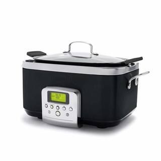 GreenPan Ceramic Nonstick 6 qt. Black Slow Cooker CC005107-001 | The Home Depot